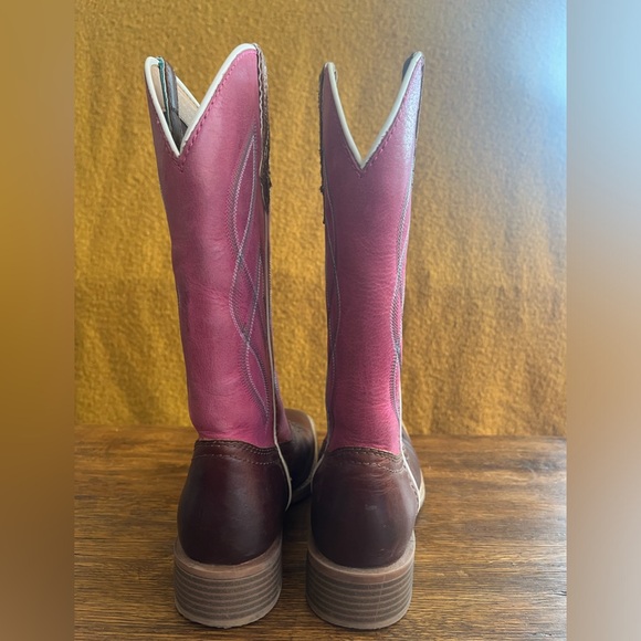 Justin Women’s Gypsy Pink Cowboy Boots size 6.5 - Picture 9 of 12